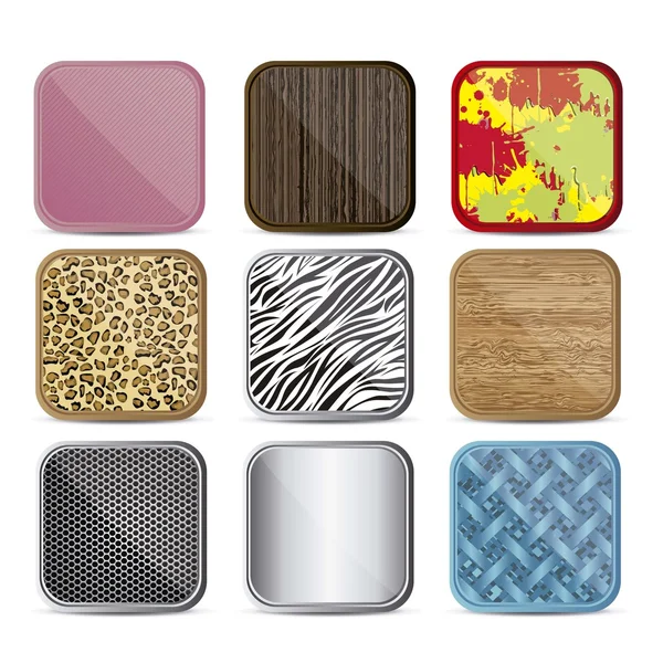 Ícones coloridos para aplicações —  Vetores de Stock