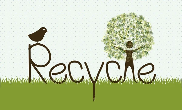 Illustratie van recycling — Stockvector