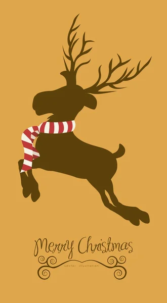 Christmas reindeer — Stock Vector