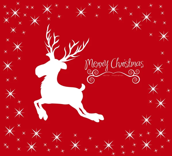 Christmas reindeer — Stock Vector