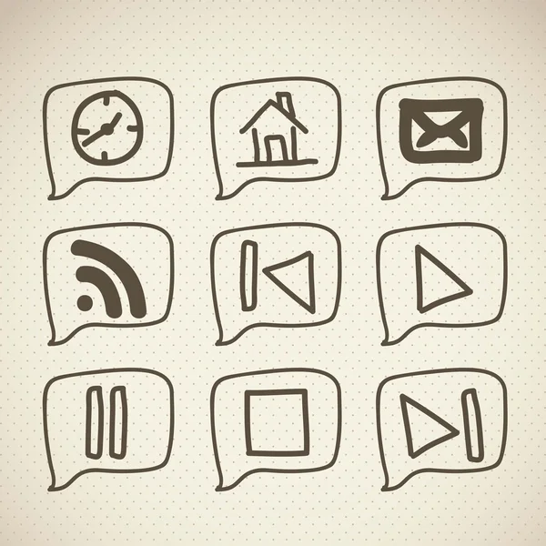 Sketches icons — Stock Vector