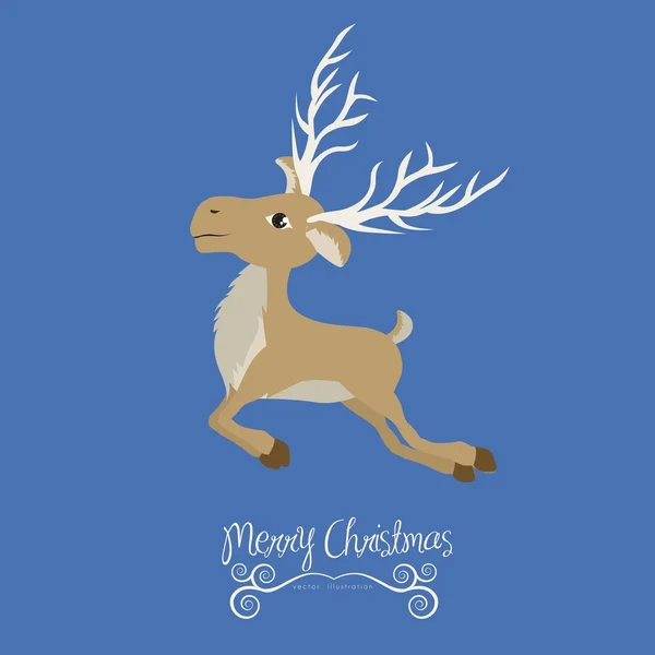 Christmas reindeer — Stock Vector