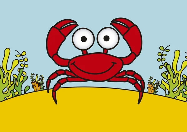 螃蟹的插图 — 图库矢量图片
