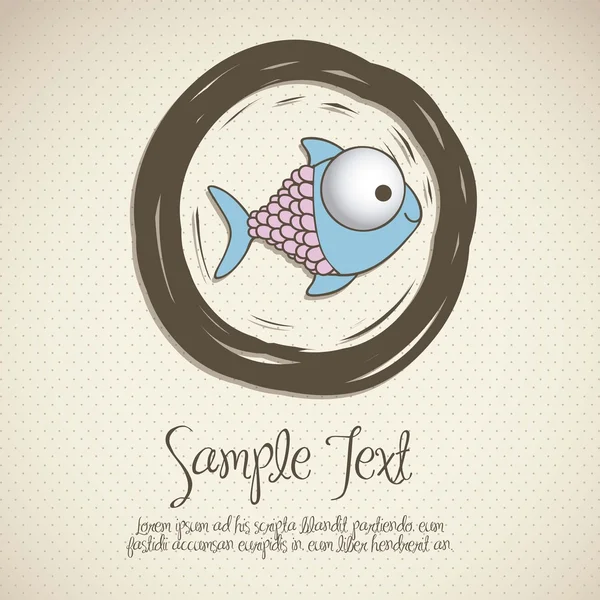 Ilustración de los peces Dibujo — Vector de stock