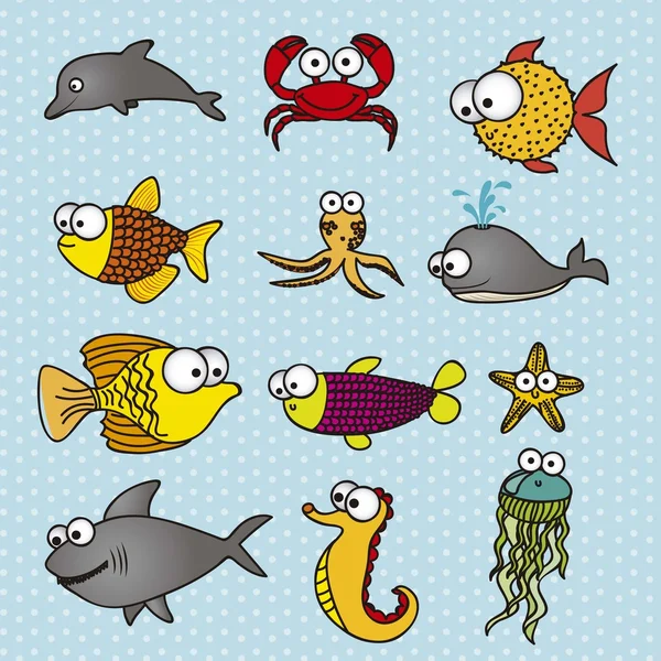 Dessins de poisson — Image vectorielle
