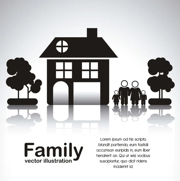 Familiensymbole — Stockvektor