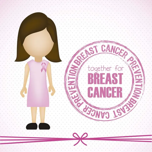 乳腺癌： — 图库矢量图片