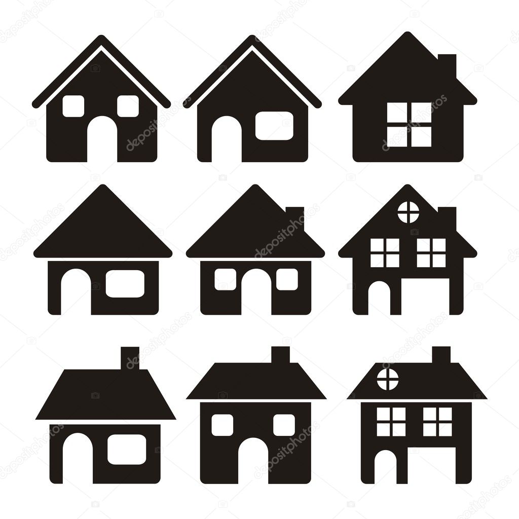Download home icons — Stock Vector © grgroupstock #13708350