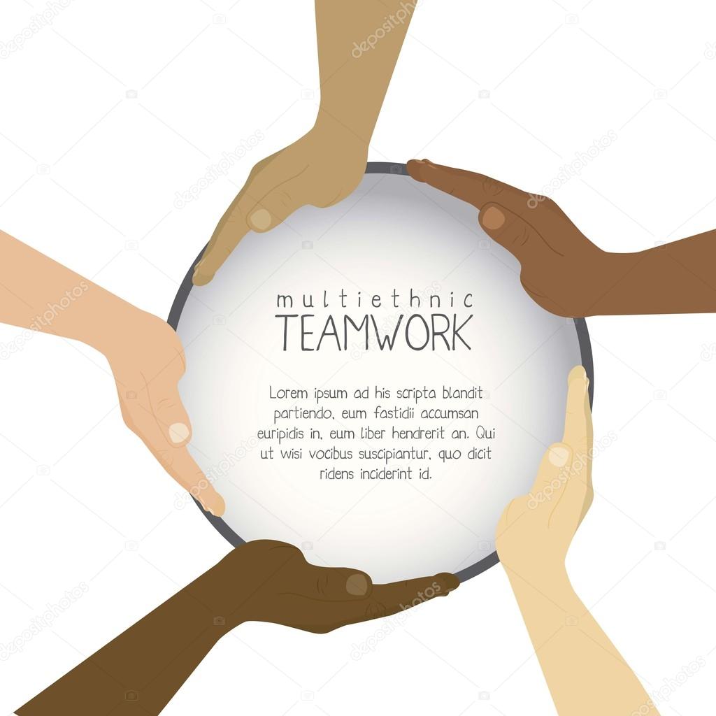 multiethnic teamwork