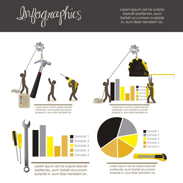 Infográficos — Vetor de Stock