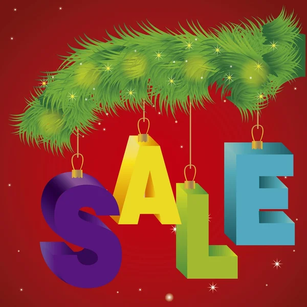 Christmas sale — Stock Vector