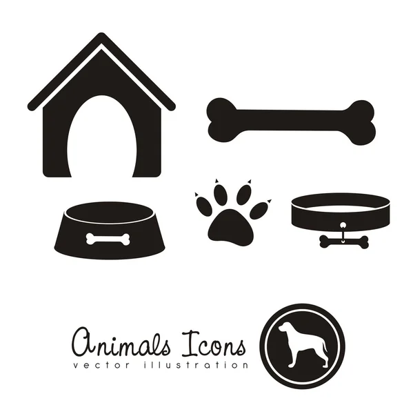 Icônes animales — Image vectorielle