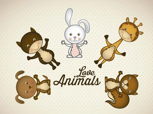 Icônes animales — Image vectorielle