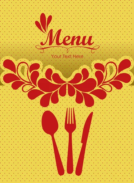 Menu rétro — Image vectorielle