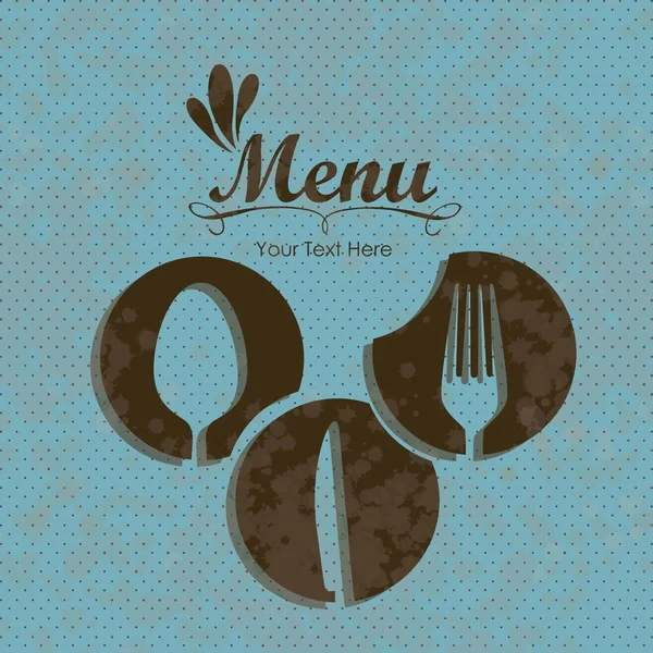 Menu retro — Stock Vector