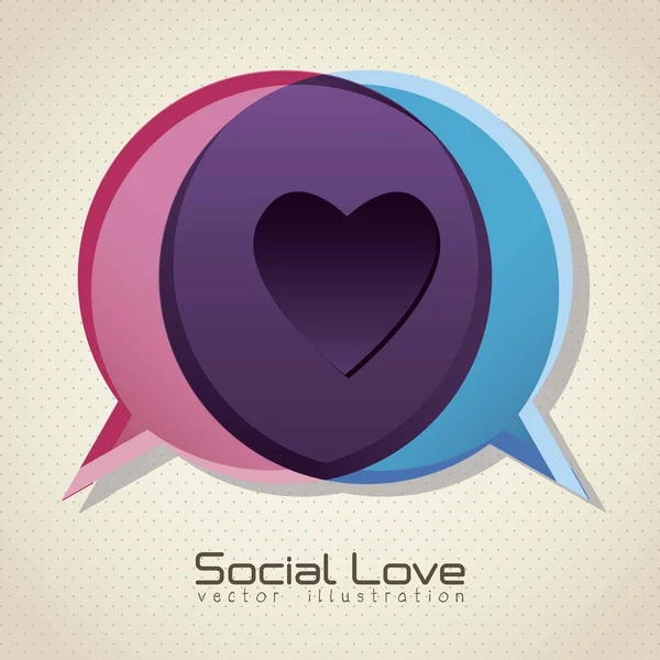Amor social — Archivo Imágenes Vectoriales