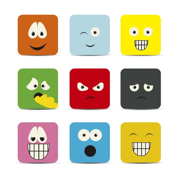 Expressions icons — Stock Vector