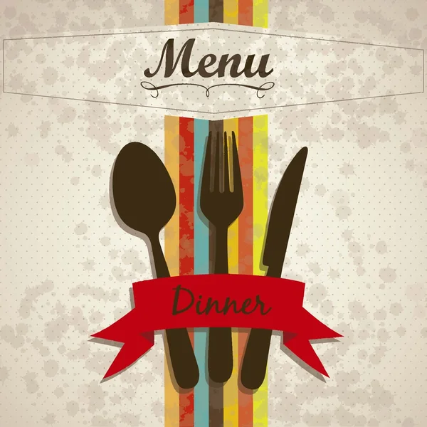 Menu retro — Stockvector