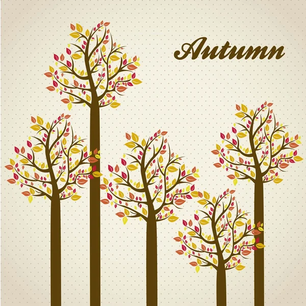 Árboles de otoño — Archivo Imágenes Vectoriales