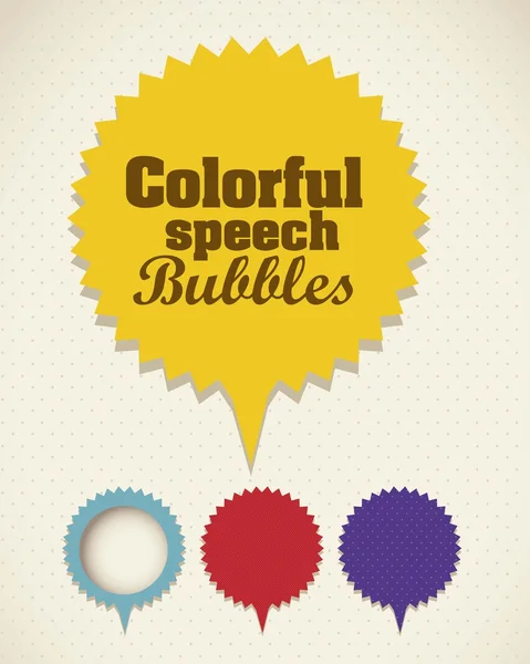 Retro speech bubbles — Stock Vector