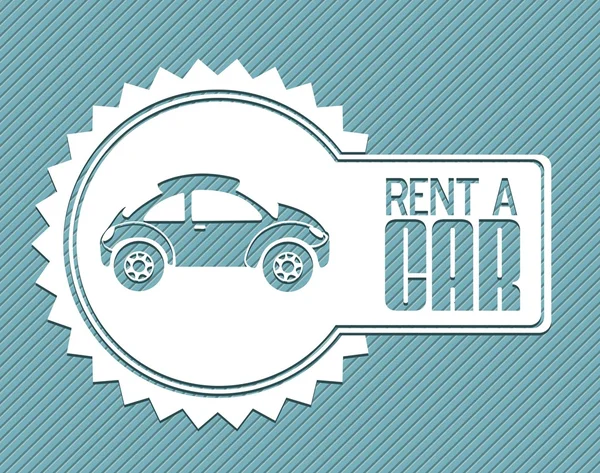 Rent a Car — Stock Vector