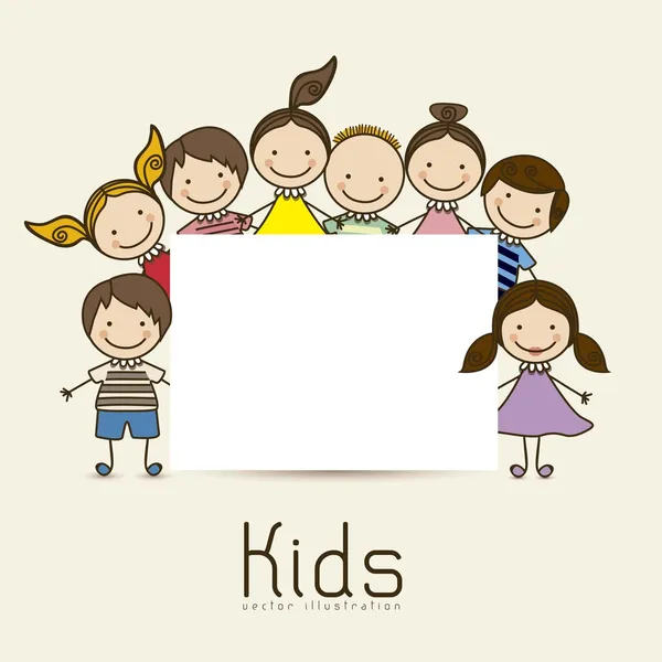 Kinderen pictogrammen — Stockvector