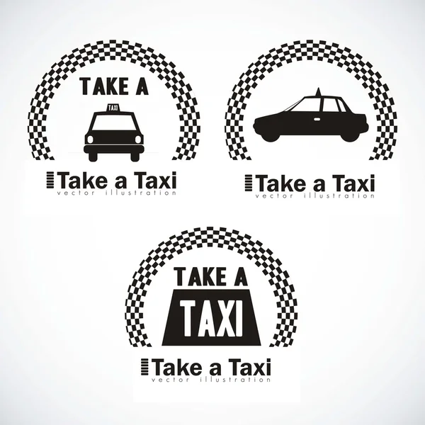 Taxi ikoner — Stock vektor