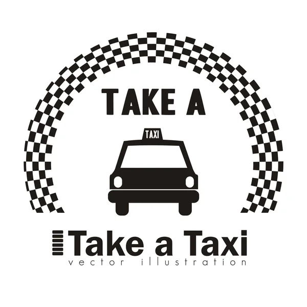 Icona del taxi — Vettoriale Stock