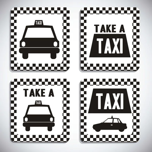 Taxi-Ikonen — Stockvektor
