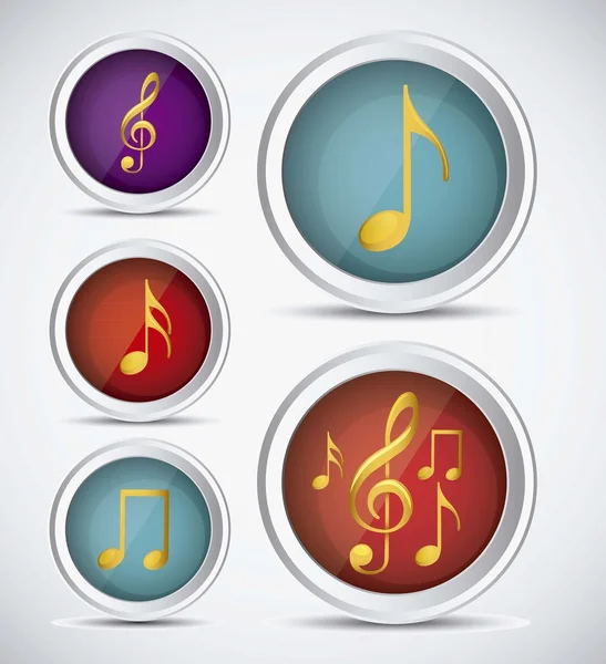 Music icons — Stock Vector