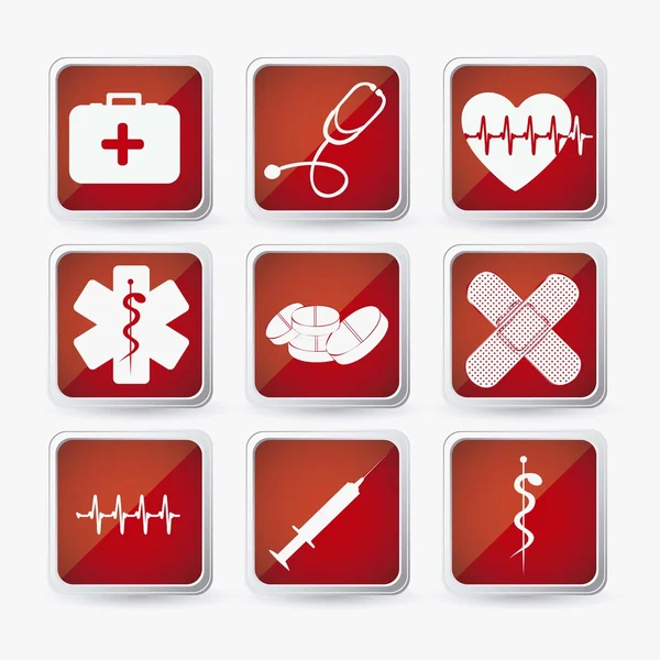 医療のロゴのベクトル — ストックベクタ