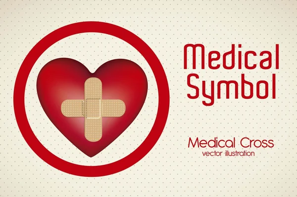 Logo médico vector — Archivo Imágenes Vectoriales