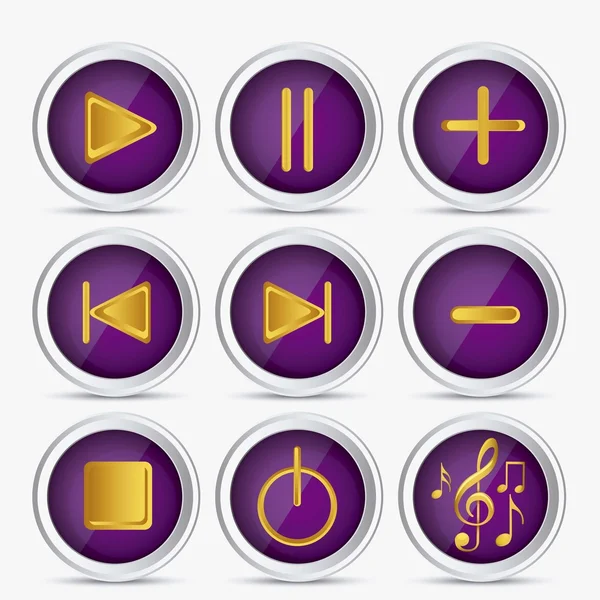 Music icons — Stock Vector