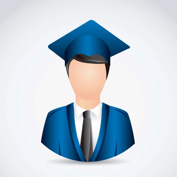 Obtenir son diplôme — Image vectorielle
