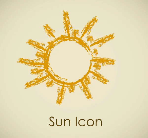 太陽のアイコン — ストックベクタ