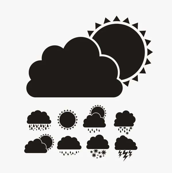 Wetter und Jahreszeiten — Stockvektor