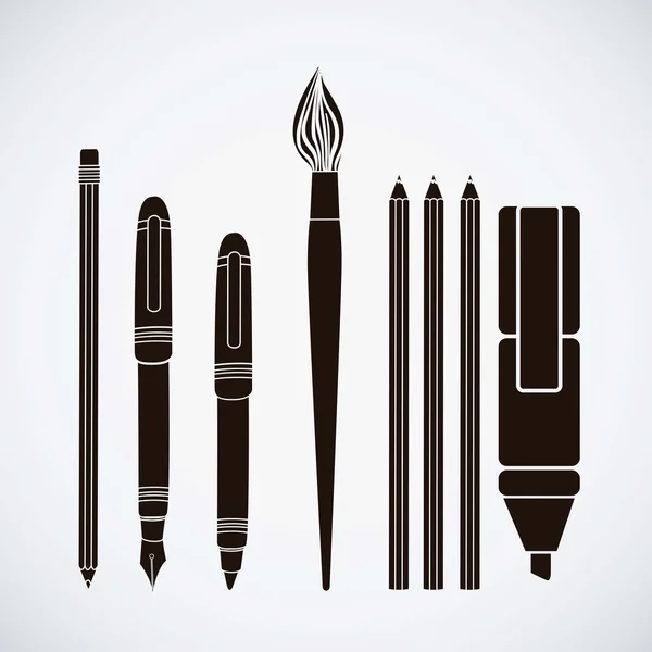 Stift-Symbole — Stockvektor