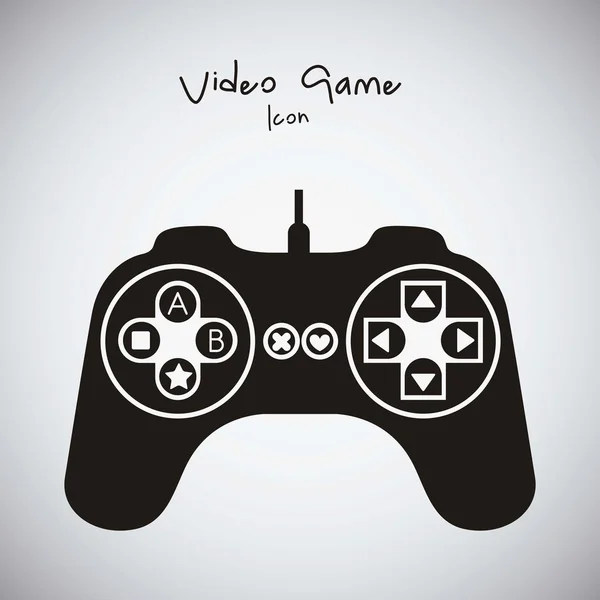 Videogames Silhuetas — Vetor de Stock