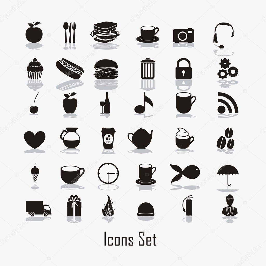 Icon silhouettes