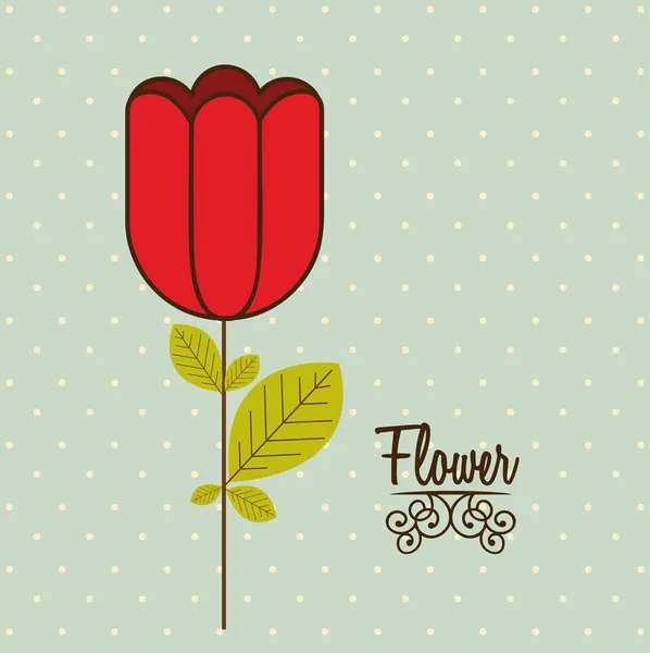 Λουλούδια εικονίδια — Διανυσματικό Αρχείο