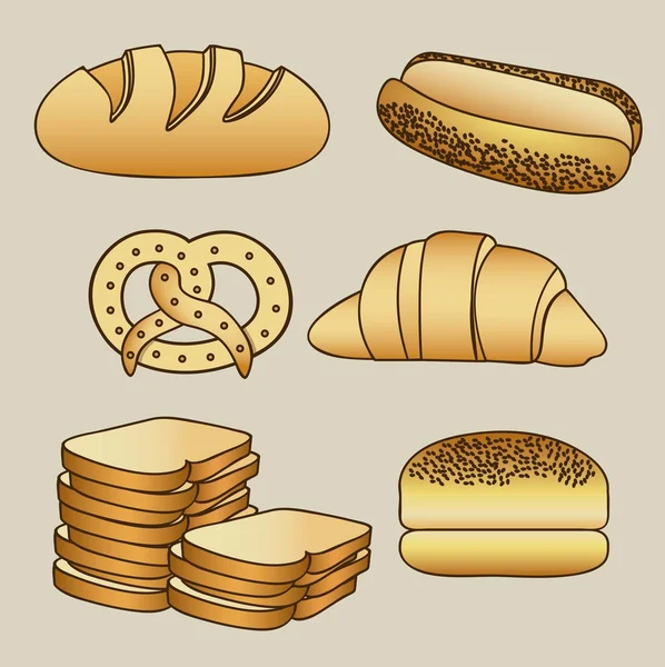 Bakery icons — Wektor stockowy