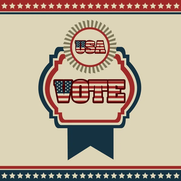 Ψήφου στις ΗΠΑ — Διανυσματικό Αρχείο