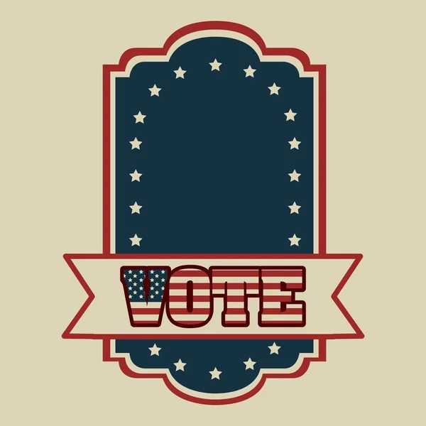 Votar en USA — Vector de stock