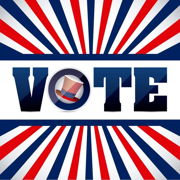 Vote aux États-Unis — Image vectorielle