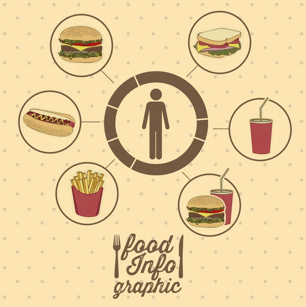 Харчування інфографіки — стоковий вектор