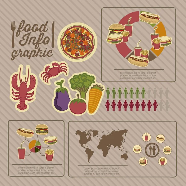 Food infographics — Stock Vector