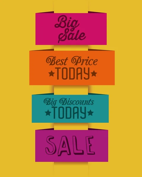 Big Sale Icons and Labels — Stock Vector