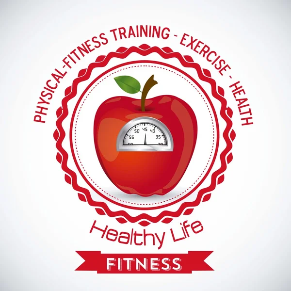 Iconos de fitness — Vector de stock