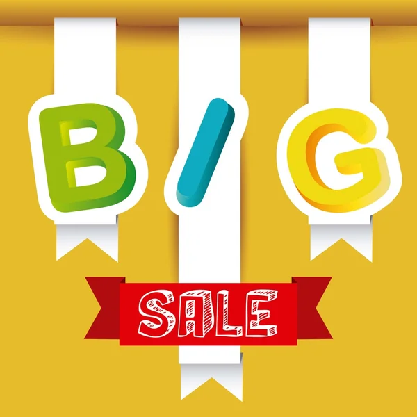 Big Sale Icons and Labels — Stock Vector