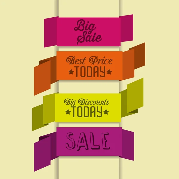 Big Sale Icons and Labels — Stock Vector